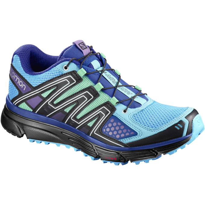 Salomon Israel X-MISSION 3 W - Womens Trail Running Shoes - Blue/Light Blue (FYIJ-65298)